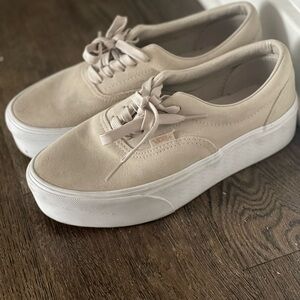 Vans Beige Era Stack form Sneakers